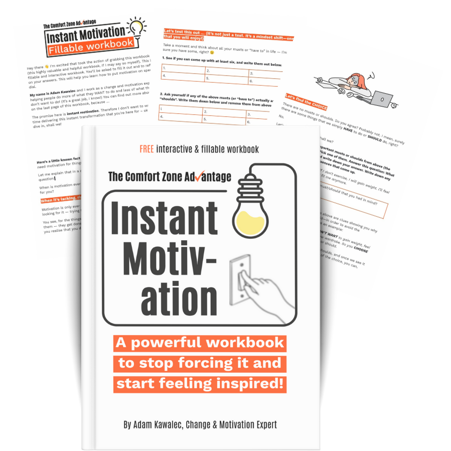 Instant Motivation Workbook Image of the Instant Motivation Workbook